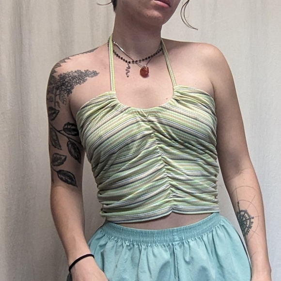 2/$25 Striped Shein Halter - Picture 1 of 6